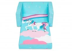 Delta Children Unicorn Cozee Flip Out Chair - 2-in-1 Convertible Chair To Lounger For Kids Kids’ Chairs