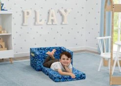 Delta Children Cozee Flip-Out Chair - 2-in-1 Convertible Chair To Lounger For Kids