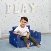Delta Children Kids’ Chairs Spaceship Cozee Flip Out Chair - 2-in-1 Convertible Chair To Lounger For Kids