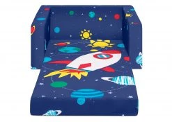 Delta Children Kids’ Chairs Spaceship Cozee Flip Out Chair - 2-in-1 Convertible Chair To Lounger For Kids