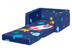 Delta Children Kids’ Chairs Spaceship Cozee Flip Out Chair - 2-in-1 Convertible Chair To Lounger For Kids