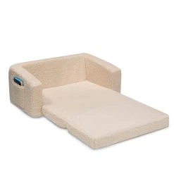 Delta Children Cozee Flip-Out Sherpa 2-in-1 Convertible Sofa To Lounger For Kids Kids’ Chairs