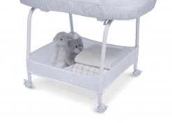Delta Children What's New SmartSleep Auto Glide Bassinet With Bluetooth
