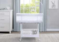Delta Children What's New SmartSleep Auto Glide Bassinet With Bluetooth