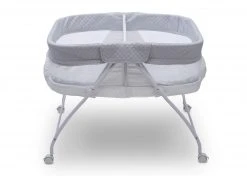 Little Folks By Delta Children Bassinets Twin EZ Fold Ultra Compact Double Bassinet