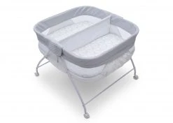 Little Folks By Delta Children Bassinets Twin EZ Fold Ultra Compact Double Bassinet