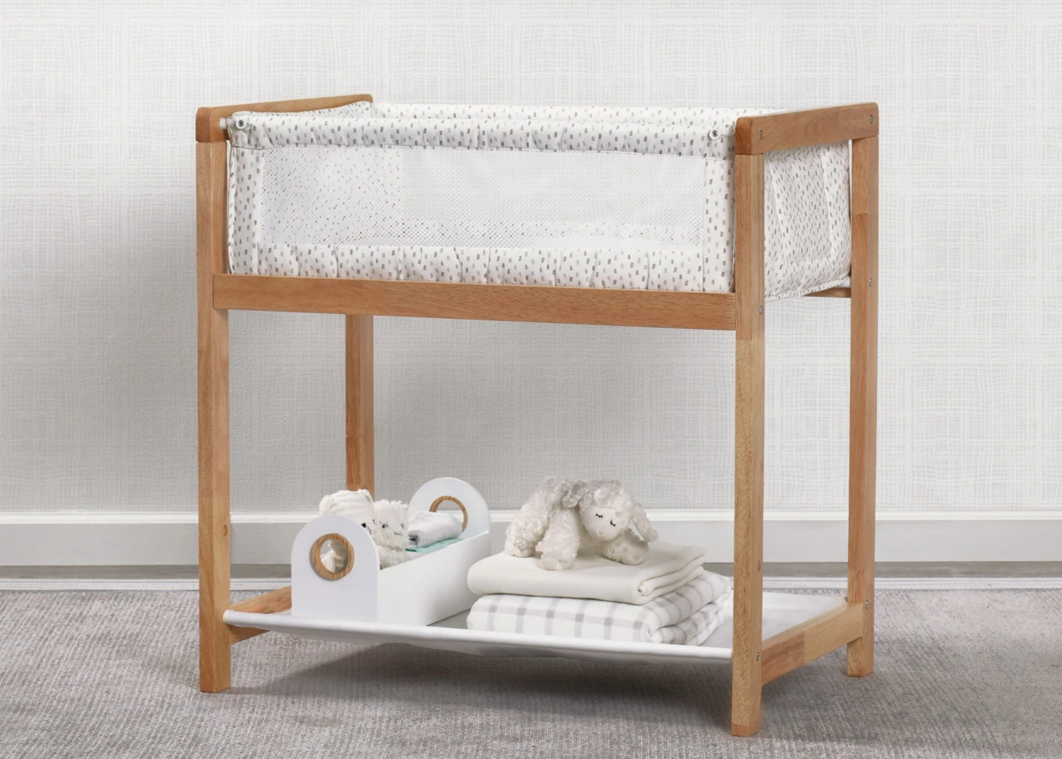 Delta Children Classic Wood Bedside Bassinet Sleeper - Portable Crib With High-End Wood Frame 10 Delta Children Classic Wood Bedside Bassinet Sleeper - Portable Crib With High-End Wood Frame