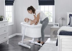 Bassinets Simmons Kids® Oval City Sleeper Bassinet 30 Bassinets Simmons Kids® Oval City Sleeper Bassinet