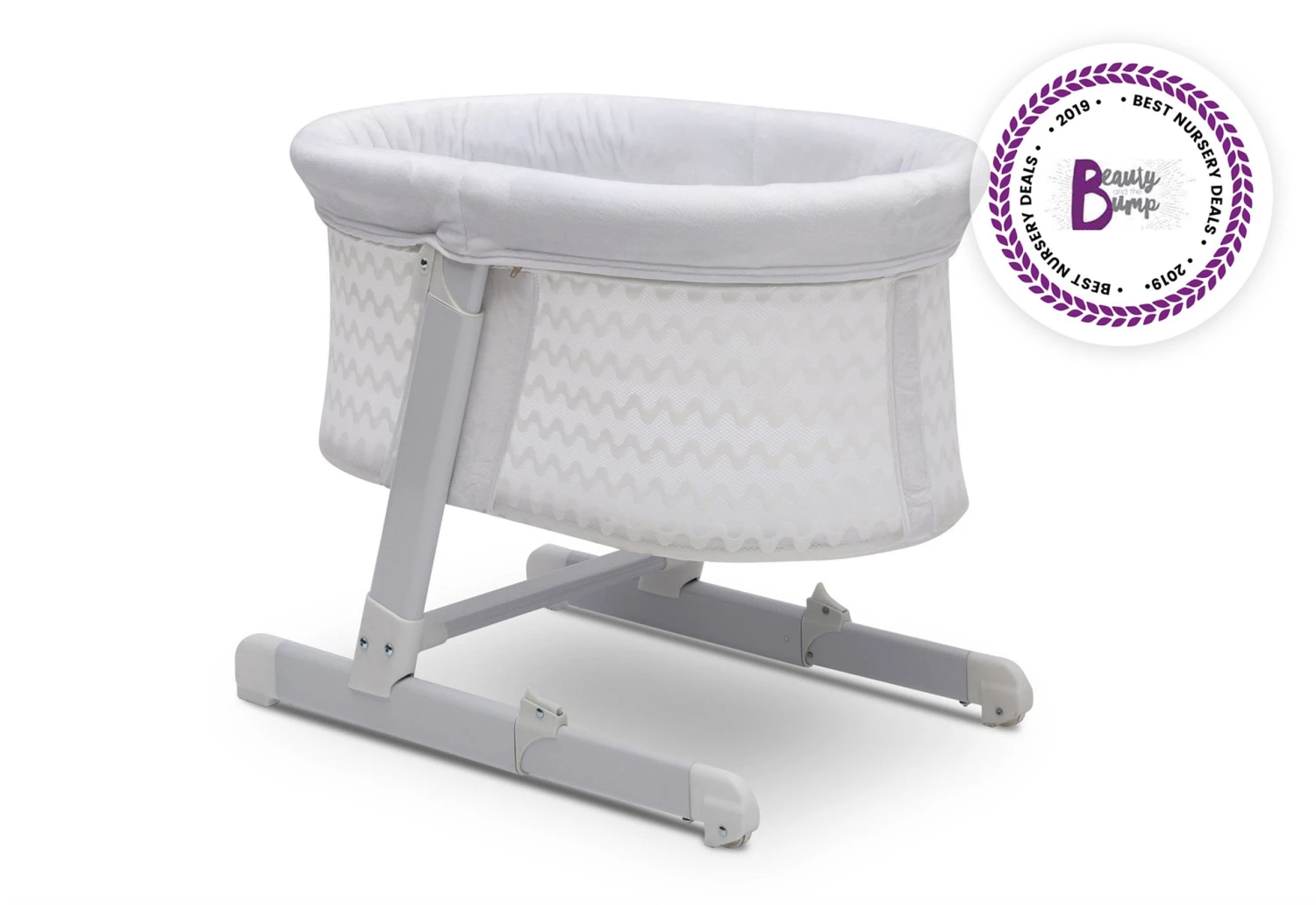 Bassinets Simmons Kids® Oval City Sleeper Bassinet 12 Bassinets Simmons Kids® Oval City Sleeper Bassinet