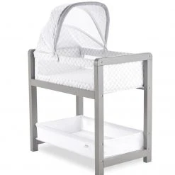 Delta Children Classic Deluxe Wood Bedside Bassinet Sleeper Bassinets
