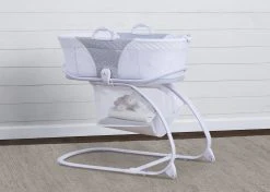 Delta Children 2-in-1 Moses Basket Bedside Bassinet Sleeper Bassinets