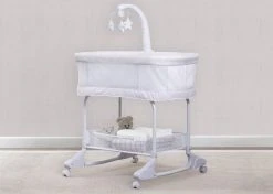 Delta Children SleepCool Rocking Bassinet With Airflow Mesh