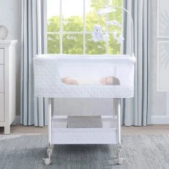 Nod Bassinet - Smart Sleeper Compatible With Amazon Alexa, Google Assistant And Delta Children Connect App Bassinets