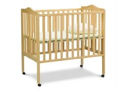 Delta Children Folding Portable Mini Baby Crib With 1.5-inch Mattress