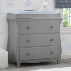 Delta Children Lancaster 3 Drawer Dresser With Changing Top Dressers & Changing Tables
