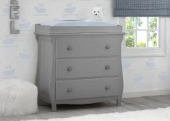 Delta Children Lancaster 3 Drawer Dresser With Changing Top Dressers & Changing Tables