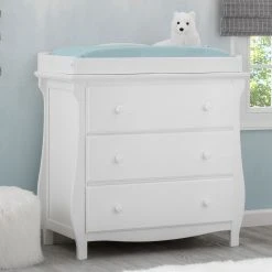 Delta Children Lancaster 3 Drawer Dresser With Changing Top Dressers & Changing Tables