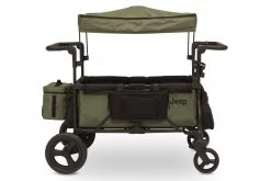 What's New Jeep Deluxe Wrangler Wagon Stroller With Cooler Bag And Parent Organizer