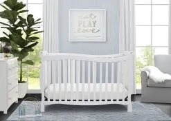 Delta Children Baby Cribs Brookside 4-in-1 Convertible Crib