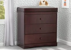 Delta Children Dressers & Changing Tables Sutton 3 Drawer Dresser With Changing Top
