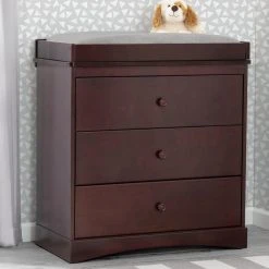 Delta Children Dressers & Changing Tables Sutton 3 Drawer Dresser With Changing Top