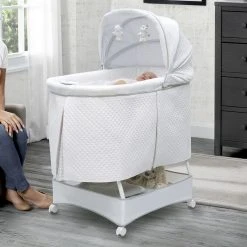 Simmons Kids Bassinets Beautyrest™ Silent Auto Gliding Lux Bassinet - Inner Circle 18 Simmons Kids Bassinets Beautyrest™ Silent Auto Gliding Lux Bassinet - Inner Circle