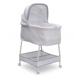 Simmons Kids Silent Auto Gliding Elite Bassinet - Basketweave Bassinets