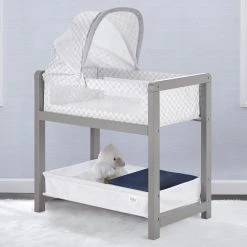 Delta Children Classic Deluxe Wood Bedside Bassinet Sleeper Bassinets