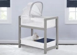 Delta Children Classic Deluxe Wood Bedside Bassinet Sleeper Bassinets