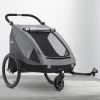 Jeep Everest 2-in-1 Child Bike Trailer And Stroller For 2 Kids