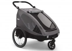 Jeep Everest 2-in-1 Child Bike Trailer And Stroller For 2 Kids
