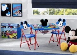 Delta Children Mickey Mouse 4-Piece Kids Furniture Set Table & Chair Sets