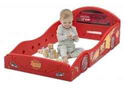 Disney/Pixar Cars Lightning McQueen Plastic Sleep And Play Toddler Bed 12 Disney/Pixar Cars Lightning McQueen Plastic Sleep And Play Toddler Bed