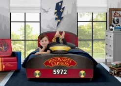 Delta Children Harry Potter Hogwarts Express Upholstered Twin Bed Twin Beds & Headboards