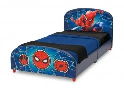 Delta Children Spider-Man Upholstered Twin Bed Twin Beds & Headboards
