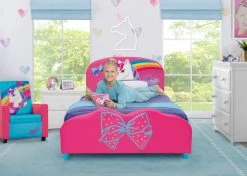 Delta Children JoJo Siwa Upholstered Twin Bed