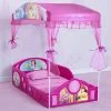 Disney Princess Plastic Sleep And Play Toddler Bed With Canopy By Delta Children Toddler Beds