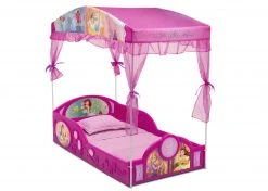 Disney Princess Plastic Sleep And Play Toddler Bed With Canopy By Delta Children Toddler Beds