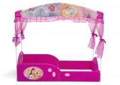 Disney Princess Plastic Sleep And Play Toddler Bed With Canopy By Delta Children Toddler Beds