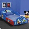 Delta Children Mickey Mouse Plastic Sleep And Play Toddler Bed Toddler Beds