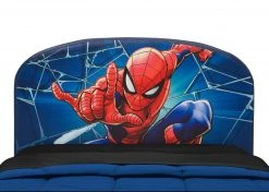 Delta Children Spider-Man Upholstered Twin Bed Twin Beds & Headboards