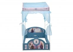 Disney Frozen II Plastic Sleep And Play Toddler Bed With Canopy By Delta Children Toddler Beds