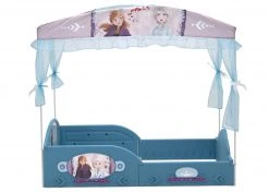 Disney Frozen II Plastic Sleep And Play Toddler Bed With Canopy By Delta Children Toddler Beds