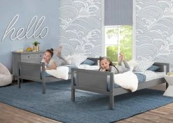 Delta Children Convertible Twin Bunk Bed With Ladder And Guardrails What's New