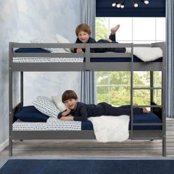 Delta Children Convertible Twin Bunk Bed With Ladder And Guardrails What's New