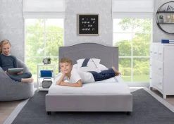 Delta Children Upholstered Twin Bed Twin Beds & Headboards