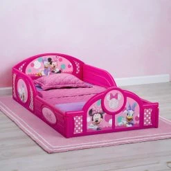 Delta Children Minnie Mouse Plastic Sleep And Play Toddler Bed Toddler Beds