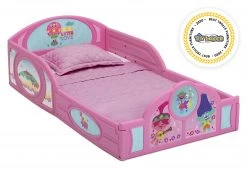 Delta Children Trolls World Tour Plastic Sleep And Play Toddler Bed Toddler Beds