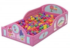 Delta Children Trolls World Tour Plastic Sleep And Play Toddler Bed Toddler Beds