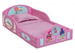 Delta Children Trolls World Tour Plastic Sleep And Play Toddler Bed Toddler Beds